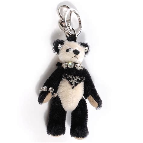 prada card keychain|prada teddy bear keychain.